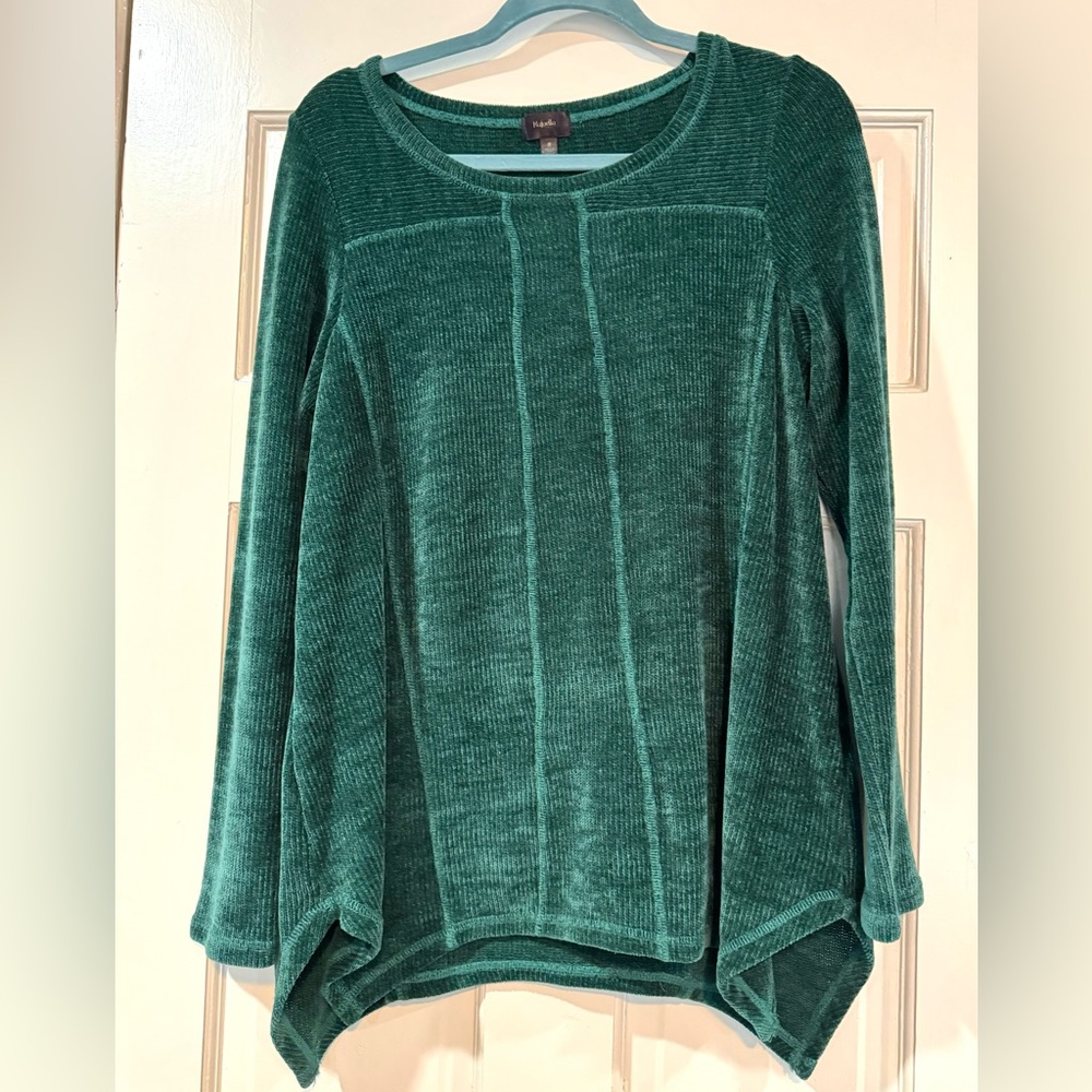 Rafaella Green Long Sleeved Sweater Medium Soft